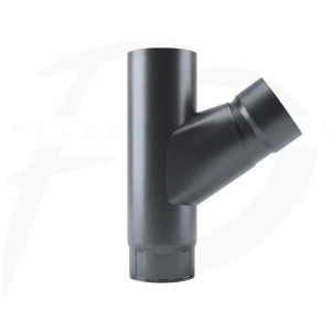 Trójnik rury stal Inguri ⌀ 100 kolor grafitowy ciemny RAL 7016